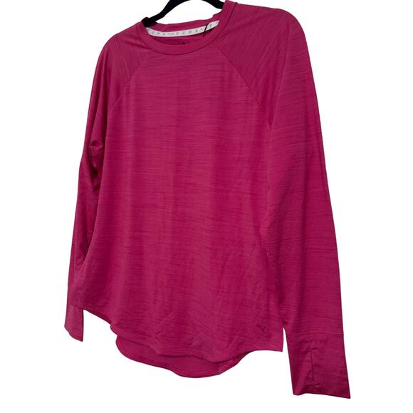 PUMA Cloudspun Long Sleeve Golf Tee Raglan Moisture Wicking Pink NWT Medium - Picture 4 of 8